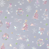 Shell Nail Sticker - Pink Christmas
